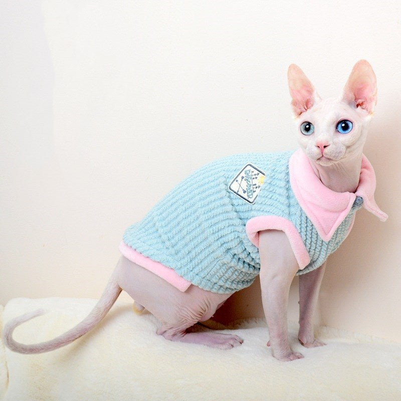 Kitty's autumn and winter  hairless cat outfit