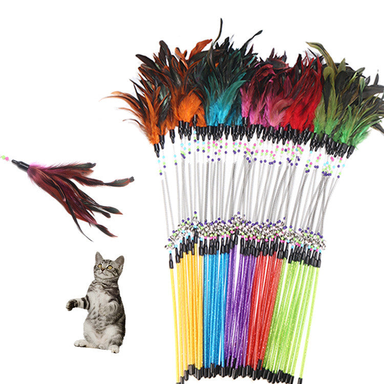 Kitty's spring time feather collection wands