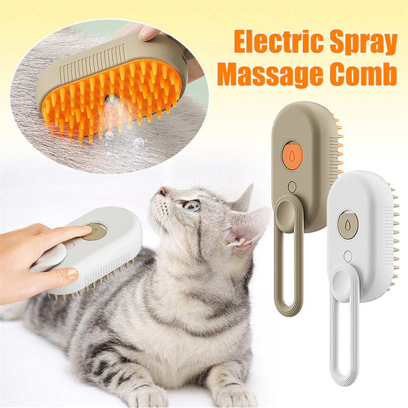 Kitty's steamy 3 In 1 Electric Spray Cat Hair Brushes For  Grooming