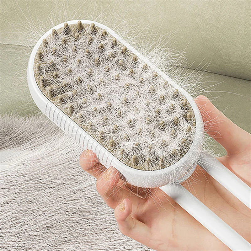 Kitty's steamy 3 In 1 Electric Spray Cat Hair Brushes For  Grooming